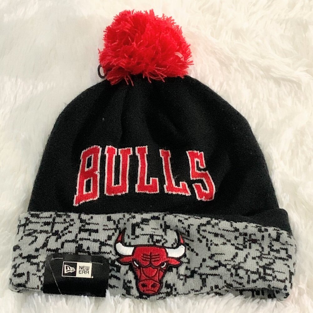 Chicago Bulls Pom Knit Hat